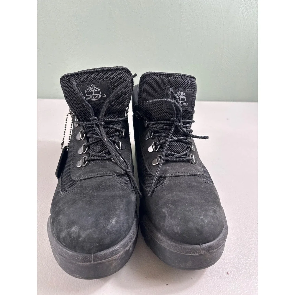Timberland Black Suede Mesh‎ Waterproof Winter Boots Women's Size 8.5